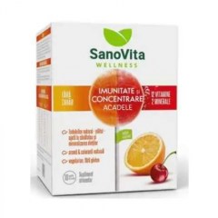 Acadele fara zahar pentru imunitate si concentrare, 10 bucati, SanoVita Wellness